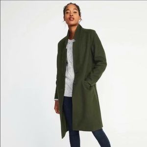 Old Navy Wool Coat in Army Green/ Olive